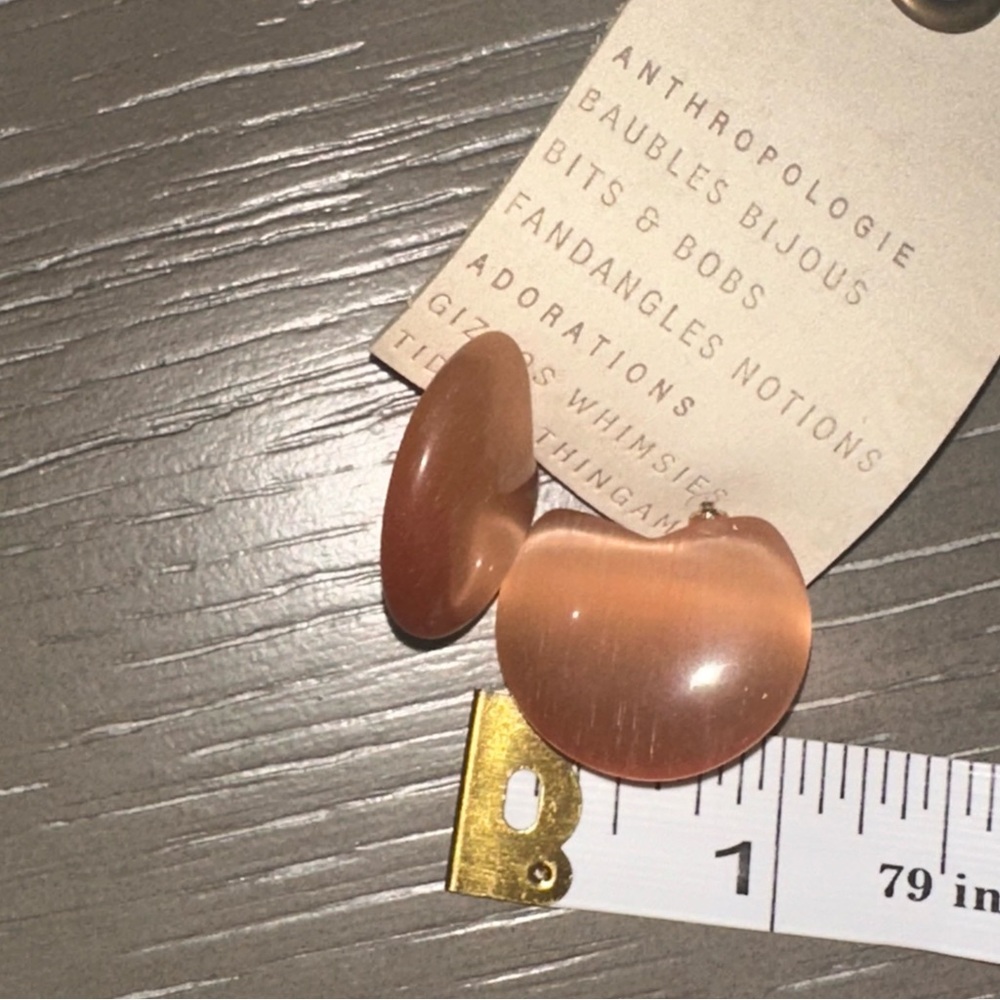 ANTHRO Curved Lucite Earrings - Picture 4 of 6